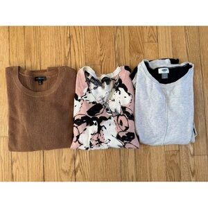 Lot of 3 Womens Sweater Bundle Medium Tall The Limited Old Navy Knit